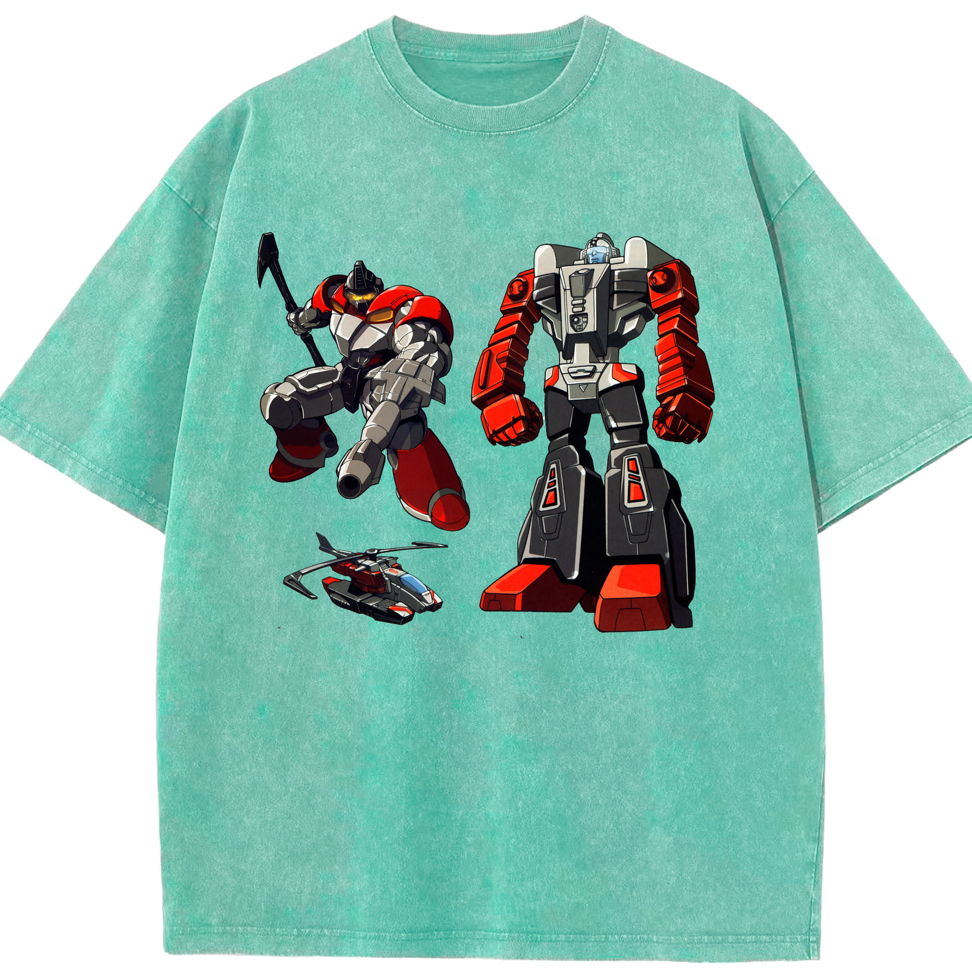 （画像用）  綿100% ヴィンテージ風 半袖Tシャツ（フロントプリント）